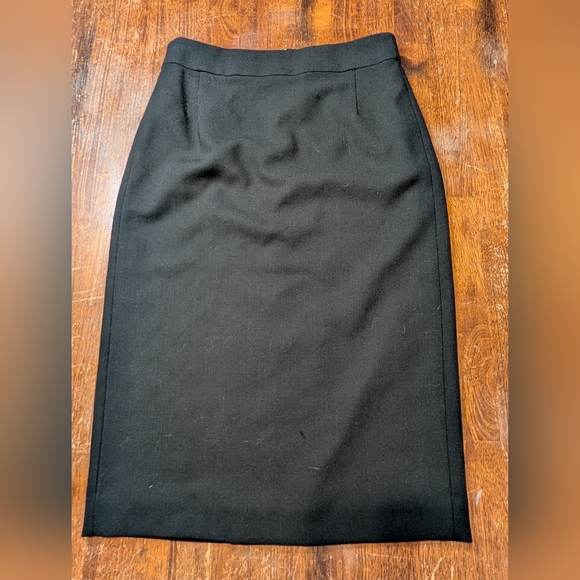 J. Crew Dresses & Skirts - J. Crew Classic Black Pencil Skirt, Lined, Wool
